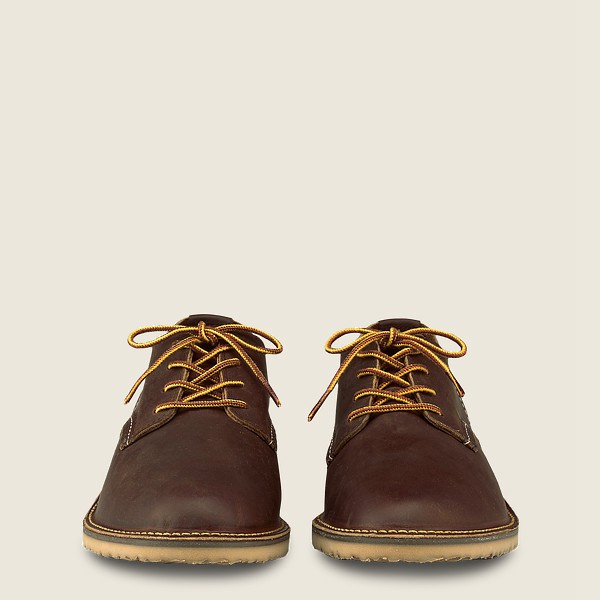 Red Wing Oxford Brown - Mens Weekender – Rough & Tough Leather - 2749-XNEHT